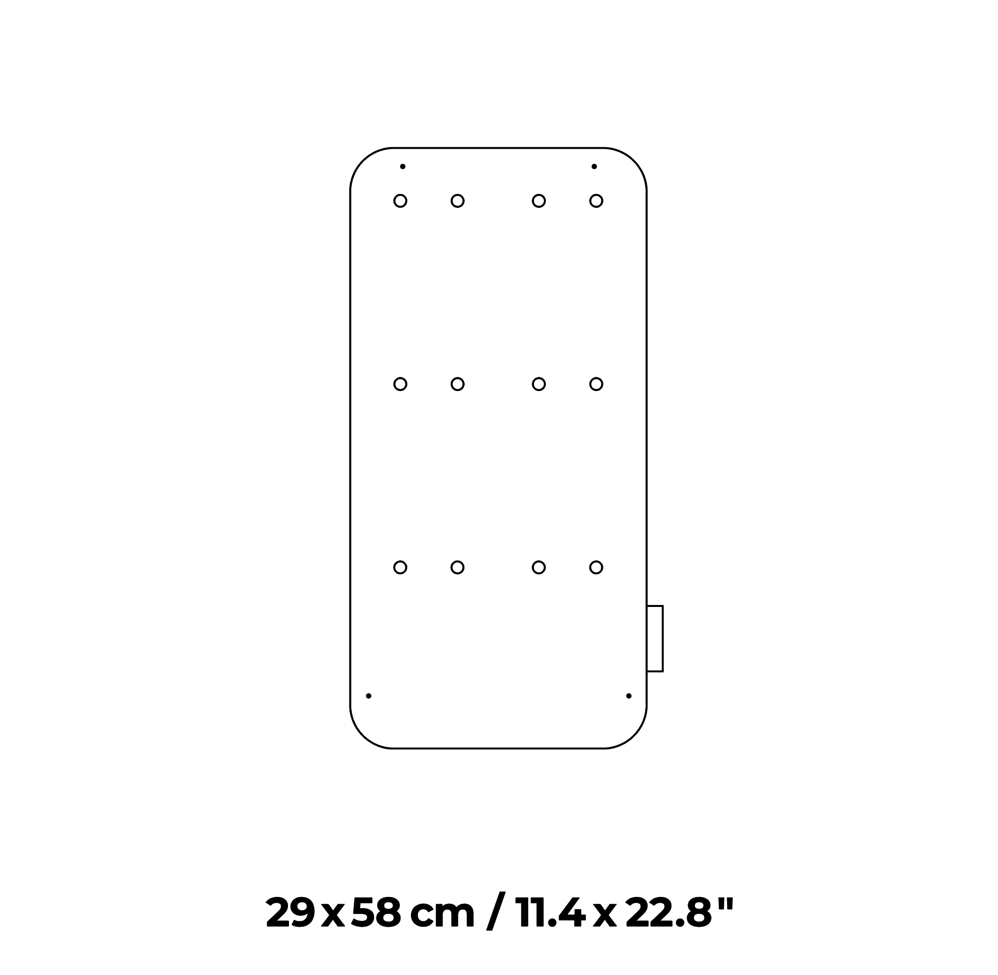 29x58 cm Wall Baseplate - Modified