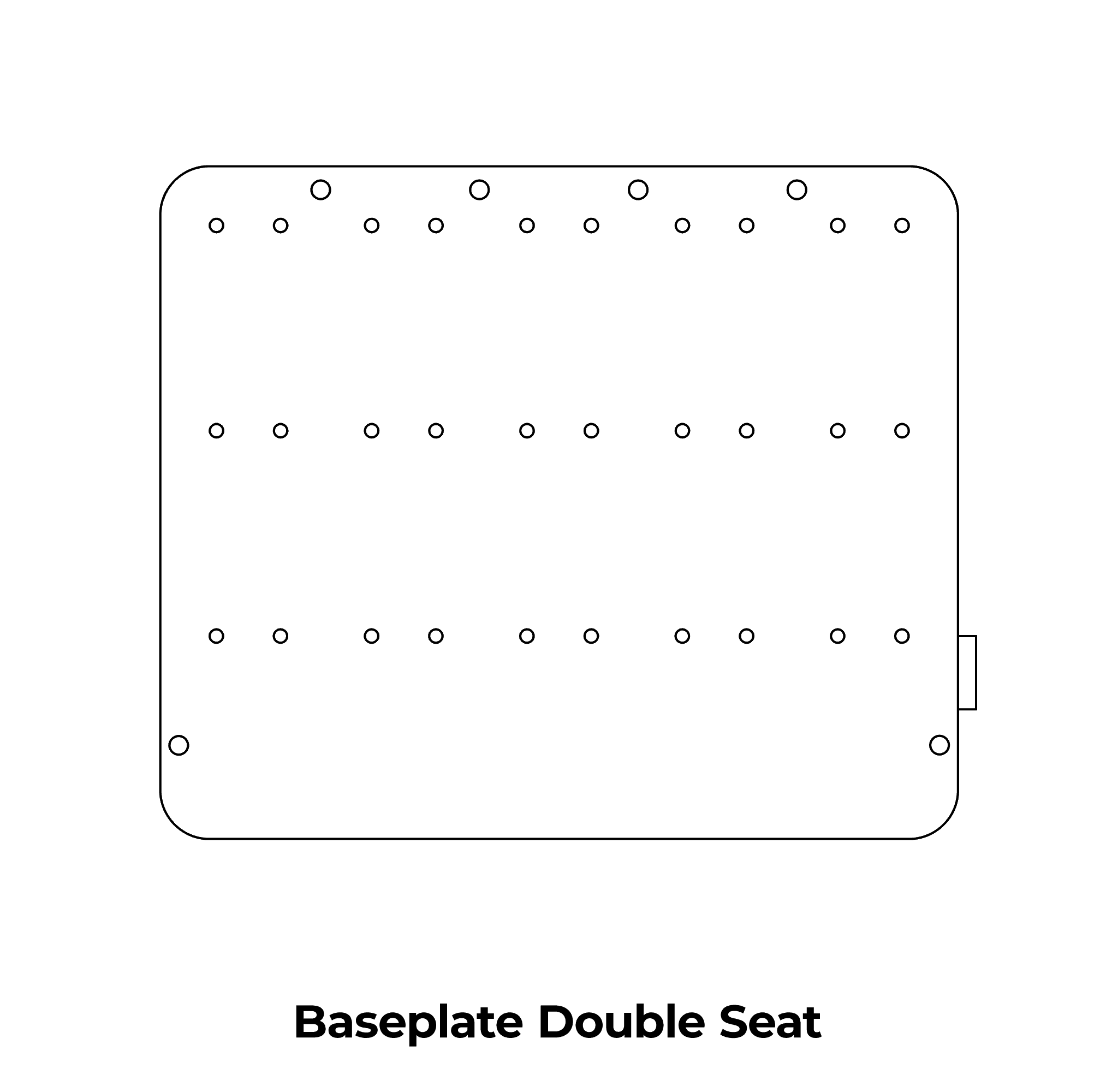 Baseplate – Double Seat / Bench